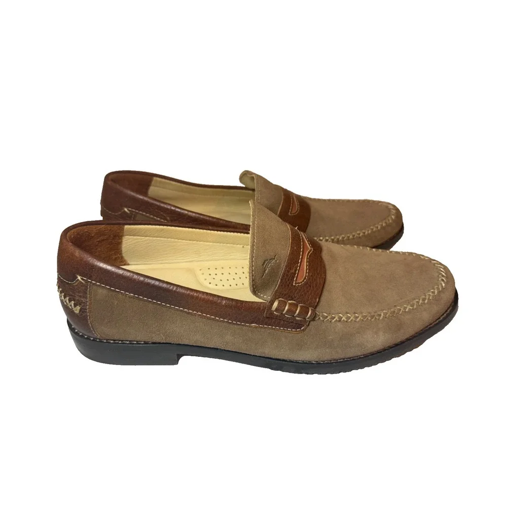 Tommy Bahama Men SlipOn Old Money Penny Loafer Driving Shoe Boat Classic Prep 11